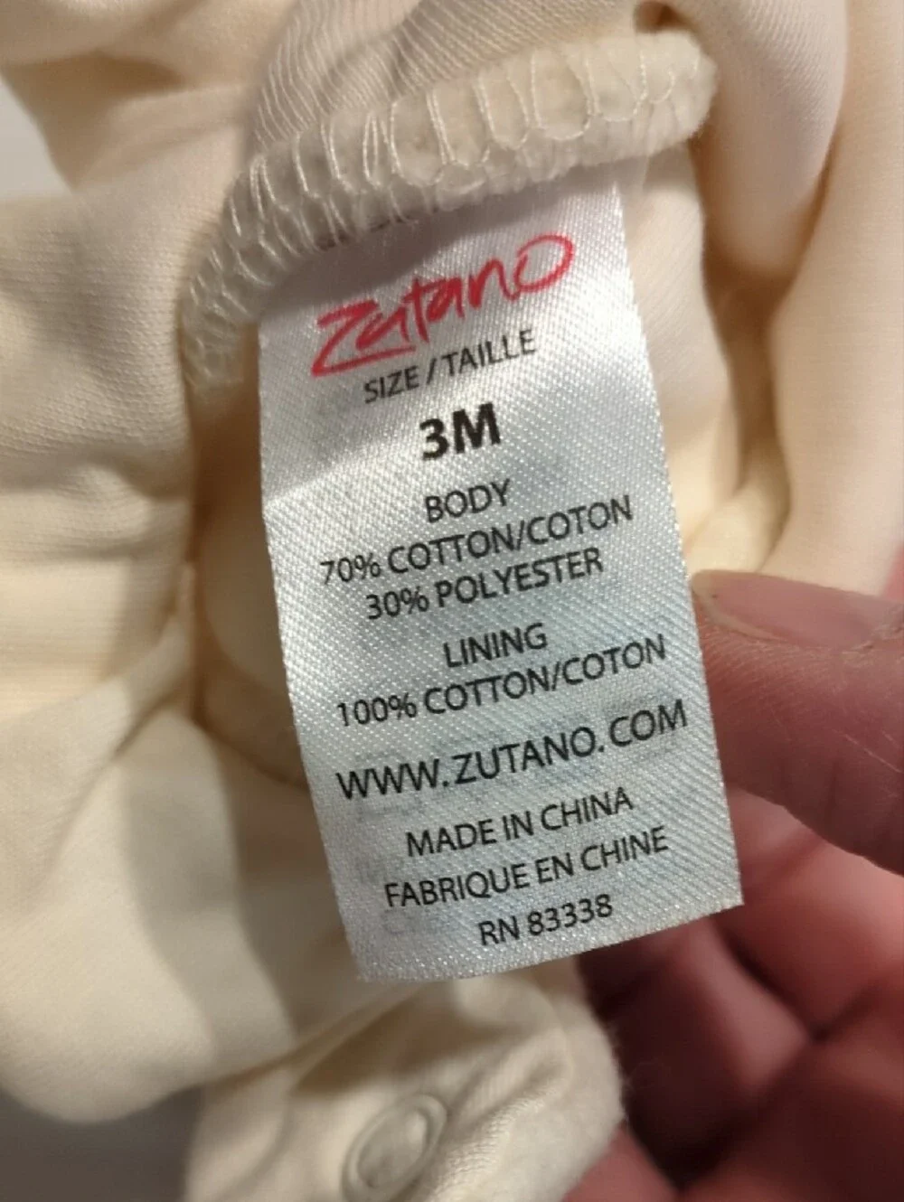 Cream Plush Baby Slippers